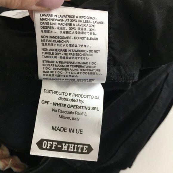 Off-White StreetWear Womens Size 27 Jean 2013 Rare Black Patchwork Logo Jean - Picture 16 of 16